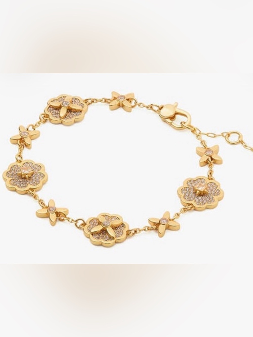 NWOT Kate Spade Gold Heritage Bloom Line Gold
Tone Bracelet